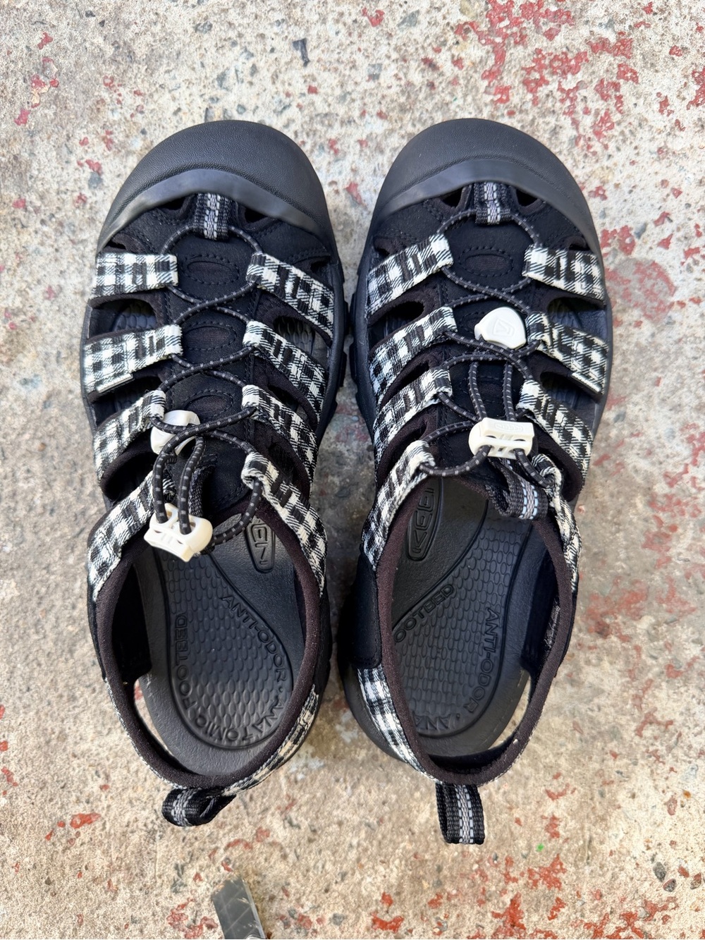 Womens KEEN newport in retro gingham